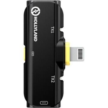 Hollyland Lark C1 Duo İkili Kablosuz Mikrofon Sistemi (IOS Uyumlu)