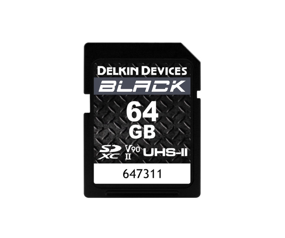 Delkin Black 64GB SD UHS-II  U3 V90 Hafıza Kartı