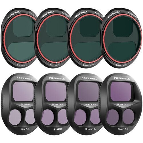 Freewell All-Day ND/PL Filtre Seti DJI Mavic 4 Pro için (8'li Paket)