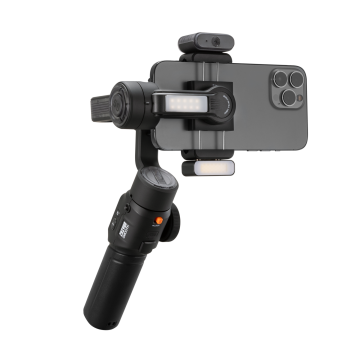 Zhiyun Smooth-5S AI Pro 3 Eksenli Gimbal Stabilizatör - Akıllı Yüz Takibi ve 12 Saat Süreli Çalışma Süresi ile Profesyonel Vide