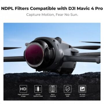 K&F Concept DJI Mavic 4 Pro ND ve PL Filtre Seti (ND8 ve PL + ND16 ve PL + ND32 ve PL + ND64 ve PL)