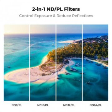 K&F Concept DJI Mavic 4 Pro ND ve PL Filtre Seti (ND8 ve PL + ND16 ve PL + ND32 ve PL + ND64 ve PL)