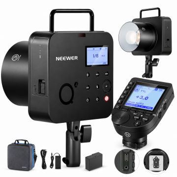 Neewer Q4 400W Akülü Flaş + QPRO-N Nikon Tetikleyici