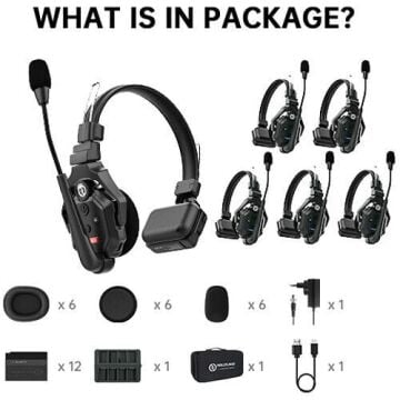 Hollyland Solidcom C1-6S Kablosuz Intercom Sistemi (6 Kullanıcı)