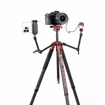 Fotopro X-AIRCROSS 4 Carbon Fiber Travel Tripod Turuncu