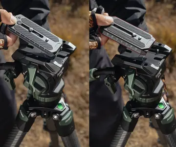 Fotopro Origin O-9 + MH-12 Profesyonel Video Tripod Seti Yeşil