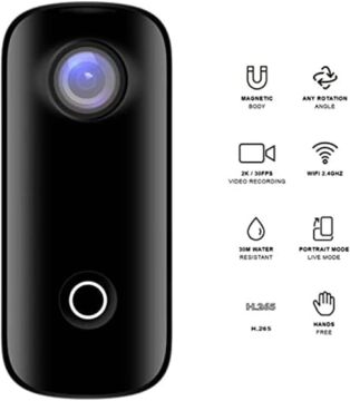 Sjcam C100+ Mini Aksiyon Kamerası 4K / 30 Fps Wifi  EIS Elektronik Görüntü Sabitleme