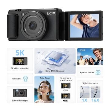 Sjcam ZV200 Dijital Fotoğraf Makinesi ( Black )