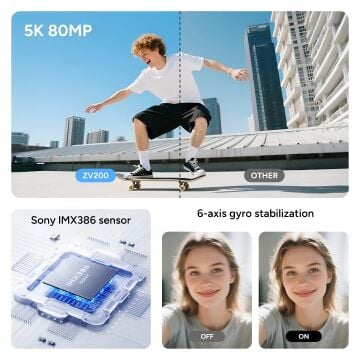 Sjcam ZV200 Dijital Fotoğraf Makinesi ( Black )
