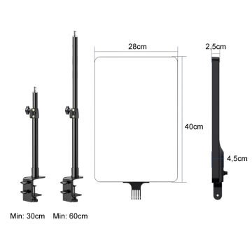 Gdx P300TS BiColor Profesyonel Youtuber 80W Tekli Masaüstü Yayıncı Işık Seti