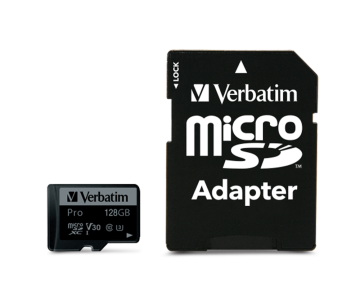 Verbatim 128GB Pro U3 Micro SDXC Hafıza Kartı