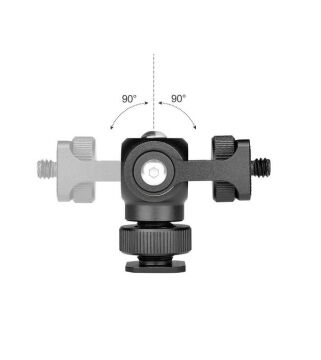 Andoer D8053 Monitör LED Işık Montaj Mini Top Kafası