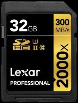 Lexar 32GB Professional 2000x SDHC V90 Hafıza Kartı