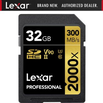 Lexar 32GB Professional 2000x SDHC V90 Hafıza Kartı