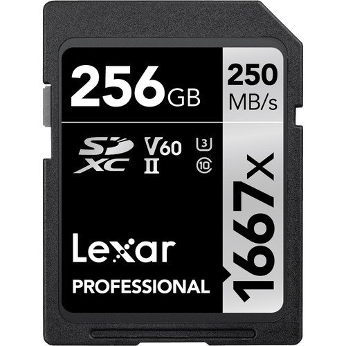 Lexar 256GB Professional 1667x SDXC 250MB/sn V60 Hafıza Kartı