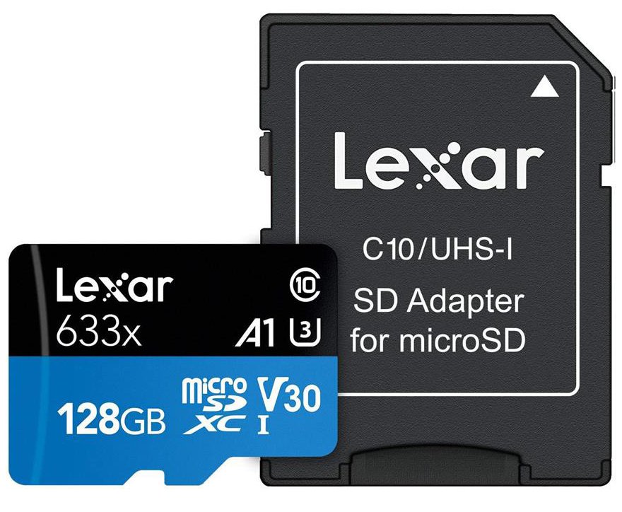 Lexar 128GB microSDXC 100MB/sn  4K Class 10 Hafıza Kartı + SD Adaptör