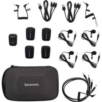 Saramonic Blink 500 T4 4 Kişilik Kablosuz Mikrofon Sistemi (2,4 GHz)