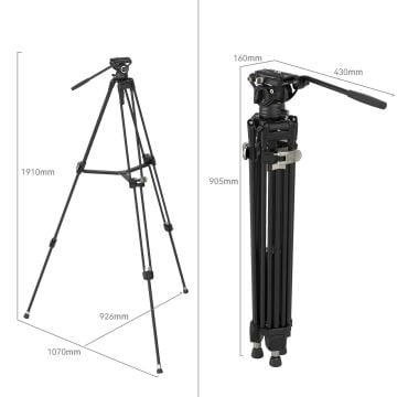 SmallRig  AD-80 4163 FreeBlazer  Alüminyum Alaşımlı Tripod Seti