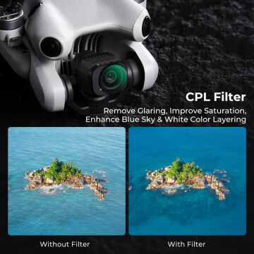 KF Concept DJI Mini 4 Pro CPL ve ND Filtre Kiti (CPL, ND8, ND16, ND32, ND64 ve ND128)