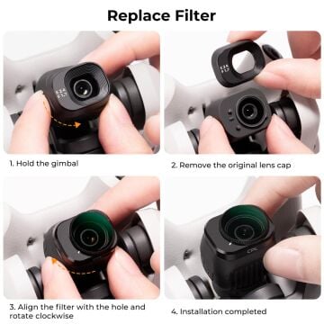 KF Concept DJI Mini 4 Pro CPL ve ND Filtre Kiti (CPL, ND8, ND16, ND32, ND64 ve ND128)