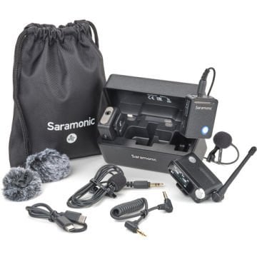 Saramonic Ultra 03 Kablosuz Yaka Mikrofonu, 32-Bit ( RX9+TX9+TX9 Lavalıer MIC – Black)