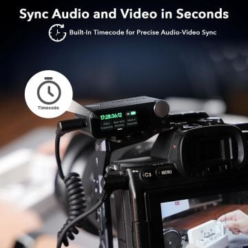 Saramonic Ultra 03 Kablosuz Yaka Mikrofonu, 32-Bit ( RX9+TX9+TX9 Lavalıer MIC – Black)