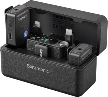 Saramonic Ultra 01 Kablosuz Yaka Mikrofonu, 32-Bit ( RX9+TX9 Black)