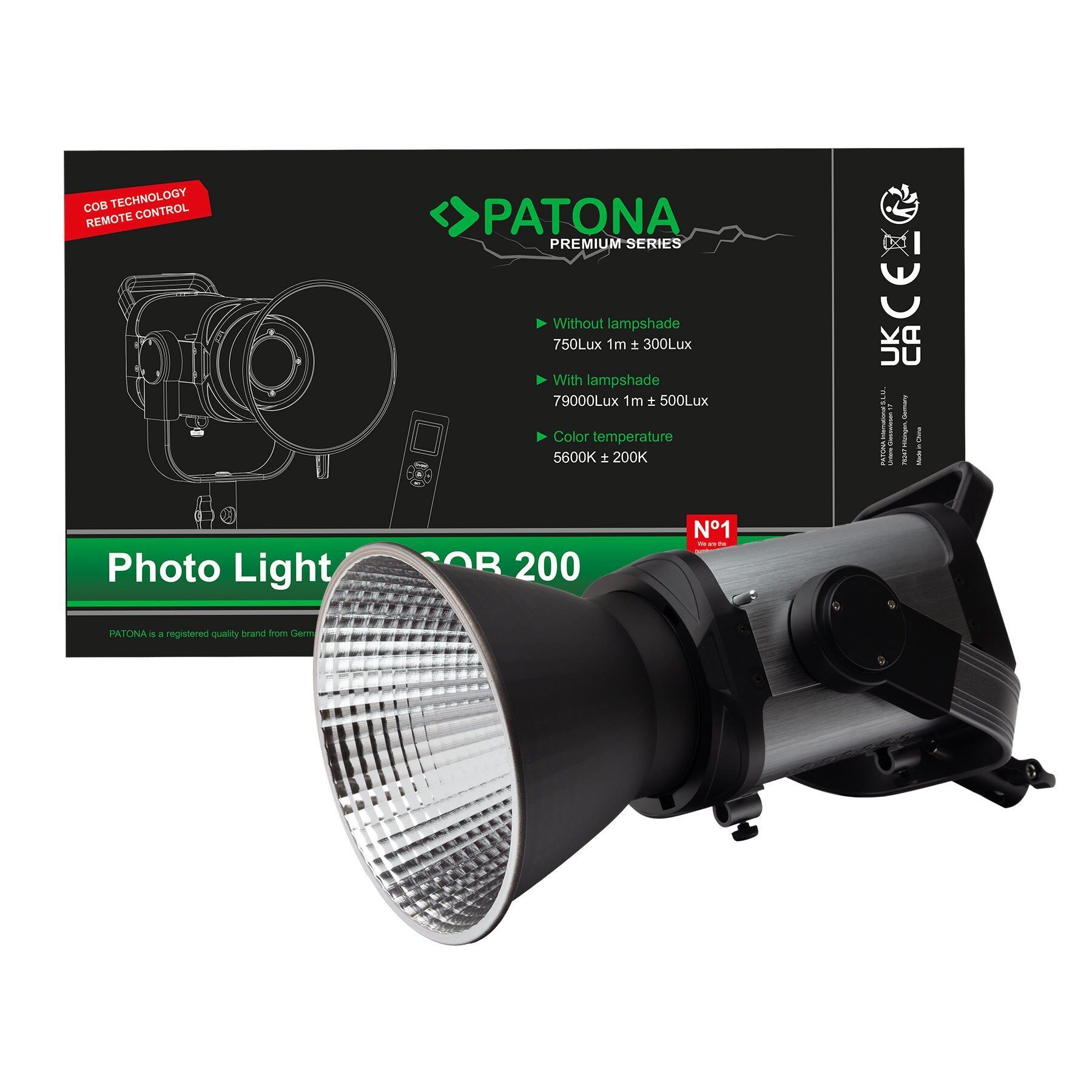 Patona 4281 Premium Led Işık COB-200 APRC App Kontrol