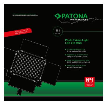 Patona 4289 Premium Led Işık 216 Adet Ayarlanabilir RGB Led