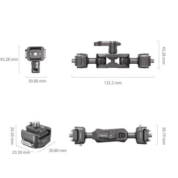 SmallRig 4488 HawkLock H21 Hızlı Çıkarma Sihirli Kol ve Bilyalı Başlık