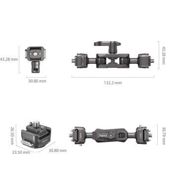 SmallRig 4488 HawkLock H21 Hızlı Çıkarma Sihirli Kol ve Bilyalı Başlık