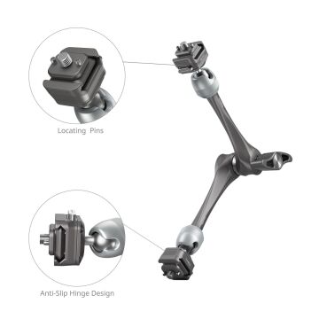 SmallRig 4489 HawkLock H21 Hızlı Çıkarma Rozet Sihirli Kol (11'')