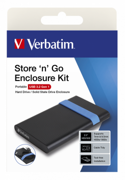 Verbatim 2,5 Katuhal SSD / HDD Muhafaza Kutusu Usb 3.2 Bağlantılı-(53106) (ARTIKEL NO: 1226380)