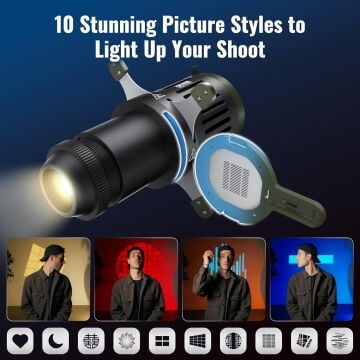 Zhıyun Spotlıght Attachment  Spotlight (ZY Mount) Conical Optical Snoot
