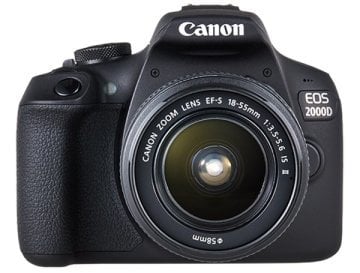Canon EOS 2000D EF-S 18-55mm f/3.5-5.6 IS II Lensli Fotoğraf Makinesi