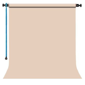 GDX Sabit (Tavan & Duvar) Kağıt Sonsuz Stüdyo Fon Perde (Egg Nog) 2.70x11 Metre