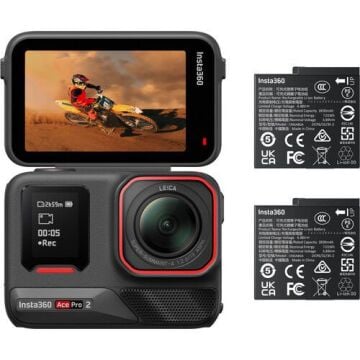 Insta360 Ace Pro 2 Pocket Print Bundle Çift Bataryalı Çantalı Set