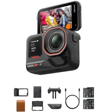 Insta360 Ace Pro 2 Pocket Print Bundle Çift Bataryalı Çantalı Set