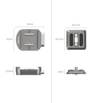 SmallRig 4486 HawkLock H38 Arca-Swiss Hızlı Çıkarma Montaj Plakası