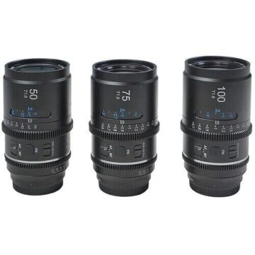 Sirui Astra Series AF T1.8 1.33x Full Frame Blue Flares Anamorphic Nikon Z Mount 3'lü Lens Kit