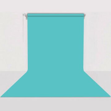 GDX Sabit (Tavan & Duvar) Kağıt Sonsuz Stüdyo Fon Perde (Baby Blue) 2.70x11 Metre