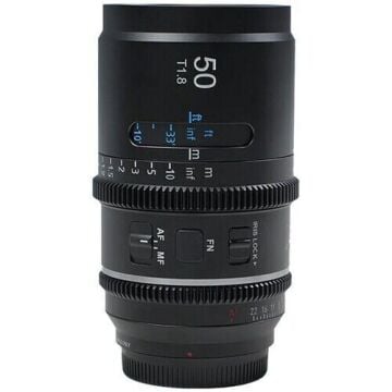 Sirui Astra Series AF 50mm T1.8 1.33x Full Frame Blue Flares Anamorphic Nikon Z Mount Lens