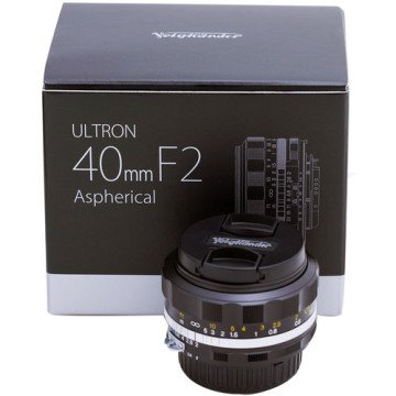 Voigtlander Ultron 40mm f/2 SL IIS Aspherical Lens (Nikon F) Black
