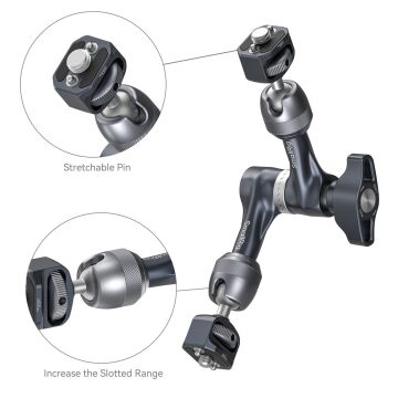 SmallRig 4899 Rosette Magic Arm (7'') 3/8”-16 ARRI Konumlandırma Vidası