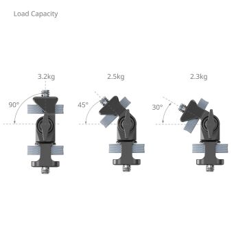 SmallRig 4886 Döner ve Eğim Ayarlanabilir Monitör Desteği 1/4''-20 Vida