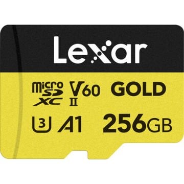 Lexar 256GB Professional GOLD microSDXC UHS-II Hafıza Kartı