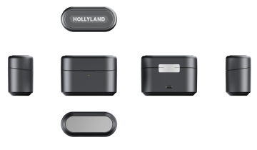 Hollyland Lark M2S Ultimate Combo İkili Kablosuz Mikrofon Sistemi - Siyah