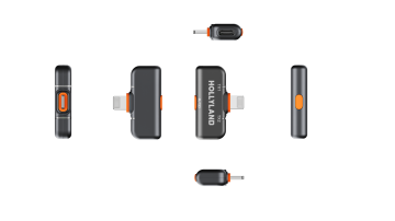 Hollyland Lark M2S Ultimate Combo İkili Kablosuz Mikrofon Sistemi - Siyah