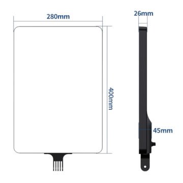 Gdx P300T BiColor Profesyonel İkili Youtube Yemek Videosu Makyaj Kuaför Işığı 80 Watt LED Video Panel Sürekli Işık
