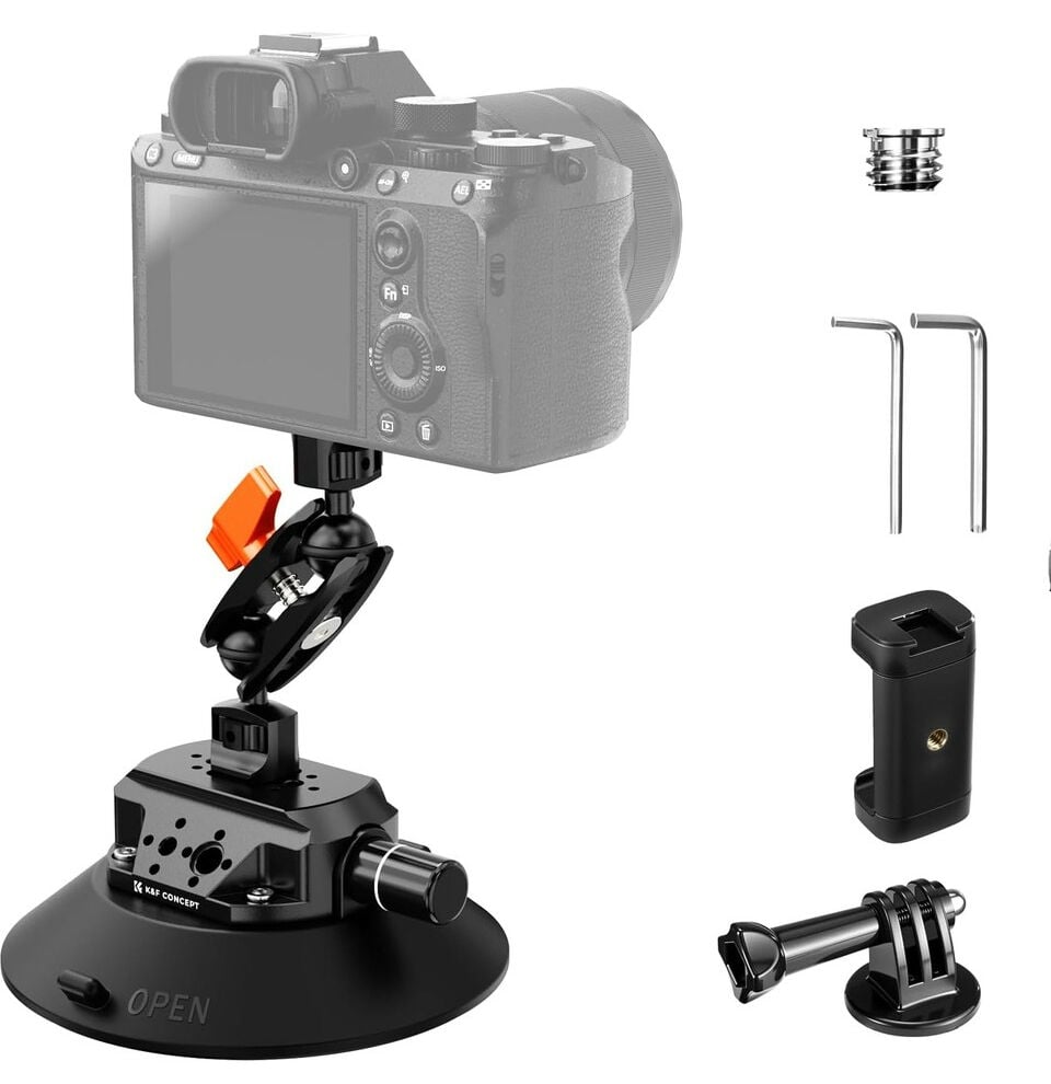 K&F Concept 6 inch Suction Cup Vakum Pompalı Vantuz
